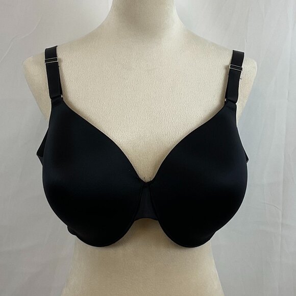 Soma Vanishing Back Full Coverage Bra 40DD Black Adjustable Straps - Picture 1 of 7